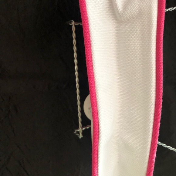 Authentic ESCADA Wristlet/Pouch (Colour Block Pink & White ) - Picture 5 of 6